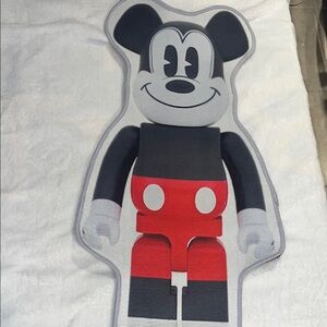 Bear brick mouse  Accent Rug - Black, White, and Red